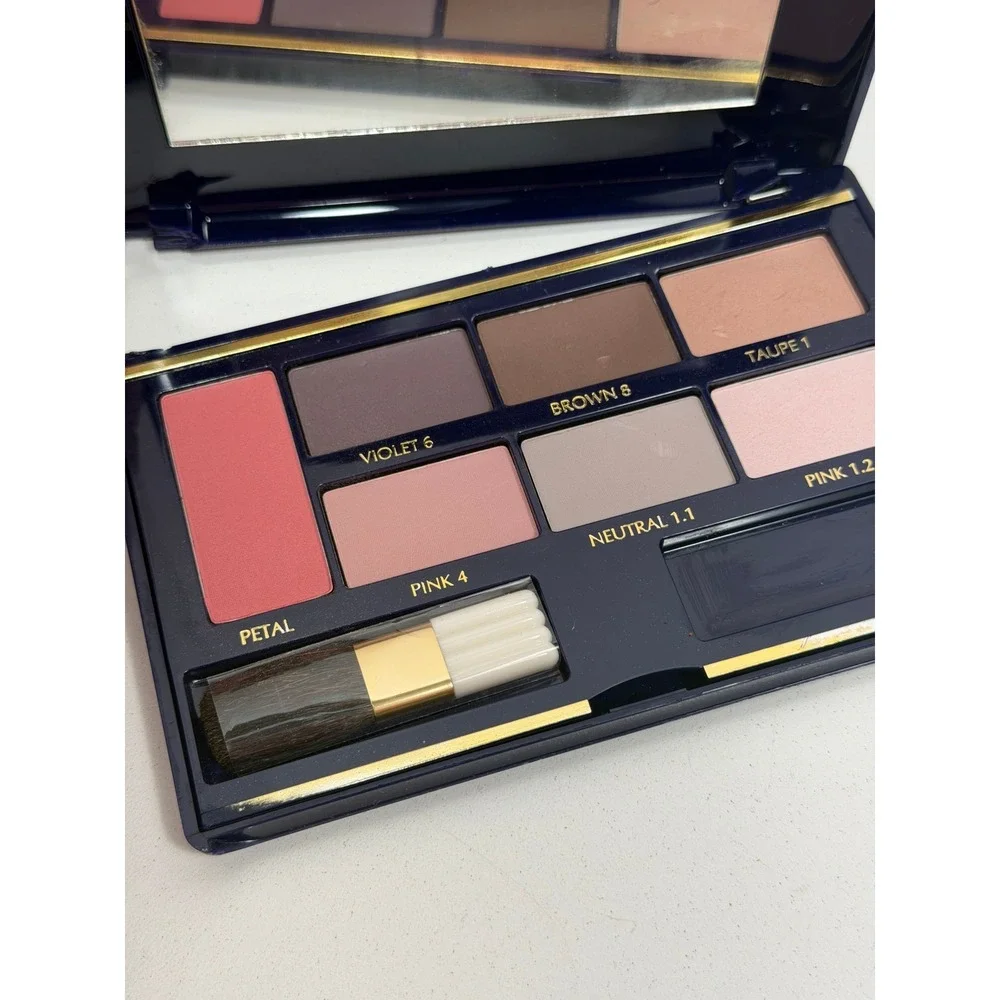 Estee Lauder Compact Disc‎ Eyeshadow Blush Palette Vintage 6 Shades BROKEN CASE